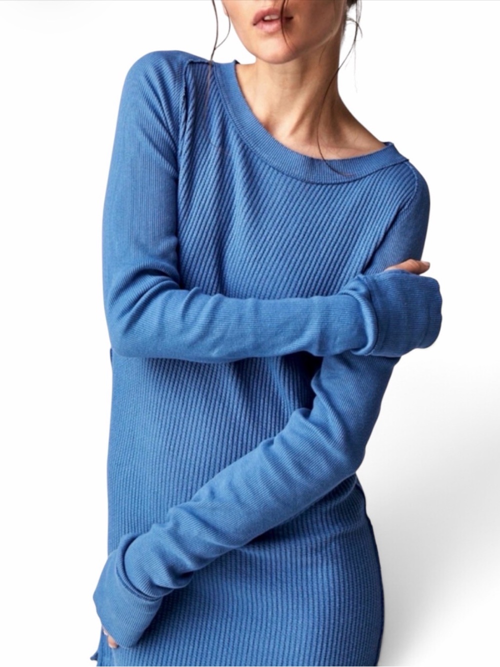 Free People We The Free Care Fp Honey B Crew Neck Long Sleeve